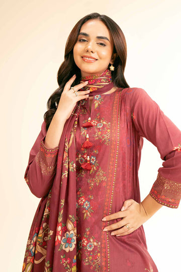 Nishat Linen 3 Piece - Digital Printed Suit - 42501189 Online Shopping